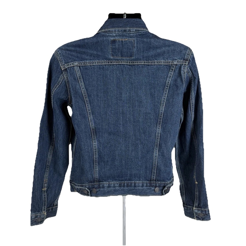 Levi's Jean Denim Jacket Trucker Men's Small Blue Dark‎ Wash Cotton New $89.50 - Picture 3 of 8